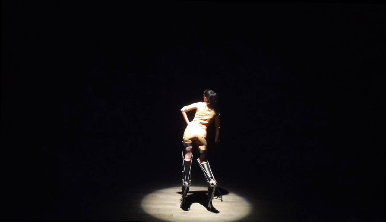 Foto Flamencotaenzerin Performerin Anna Natt im Stueck Dame Gothel