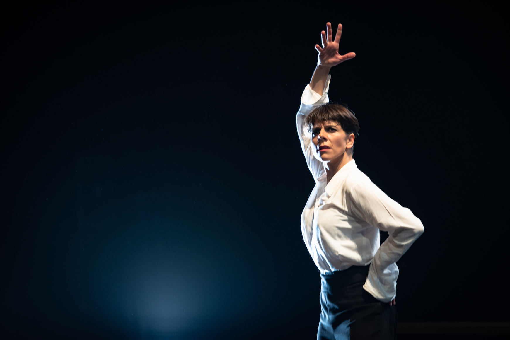 Flamenco-danseres Leonor Leal, op 20 januari 2019 in Theater Bellevue, Amsterdam. Flamenco-biënale