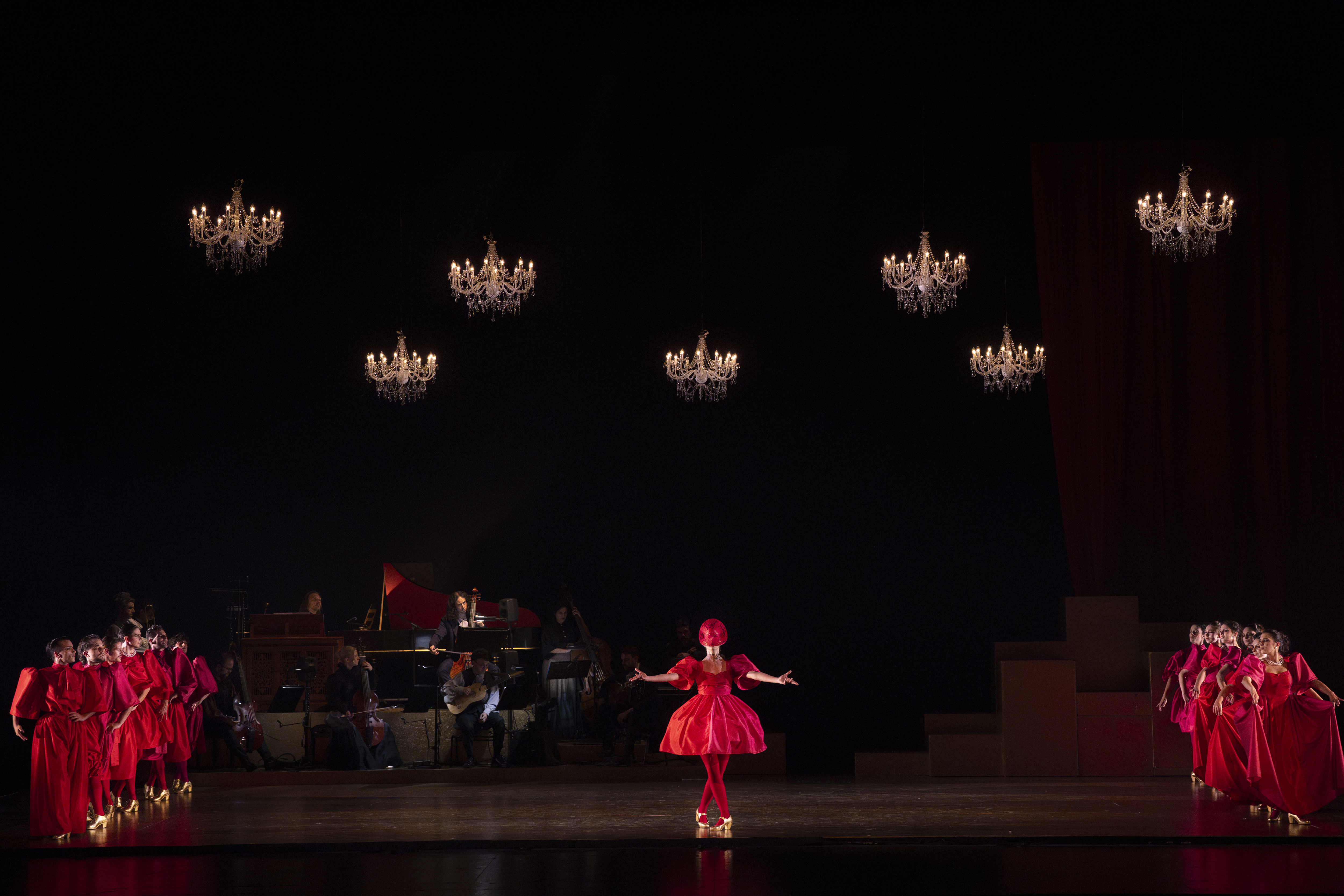 Ensayo general de Orígenes. La Semilla de los tiempos. Teatro de la Maestranza, 17 de mayo, 2025. Fotografia: Laura León